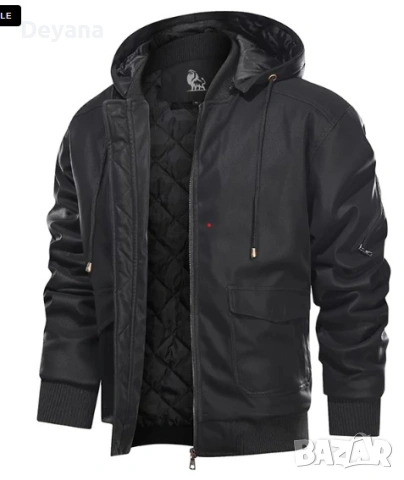 Чисто ново кожено яке David Outwear - Black Marziano L