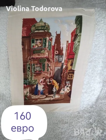 ръчно изработени гоблени с конци ДМЦ , снимка 13 - Гоблени - 56235893