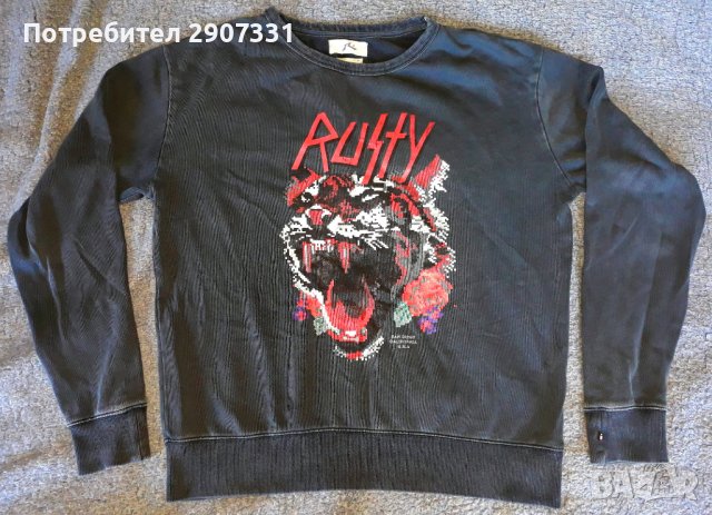 суичър с дигитална тигрова глава, снимка 1