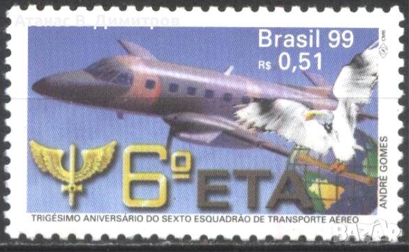 Чиста марка Авиация Самолет 1999 от Бразилия, снимка 1 - Филателия - 41567139