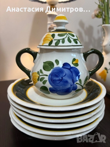 Чаен сервиз Villeroy & Boch Bauernblume , снимка 5 - Антикварни и старинни предмети - 53386114