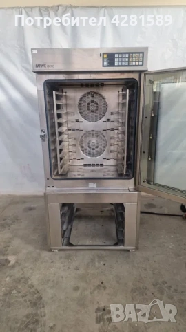 Рециклиран професионален немски конвектомат Miwe със стойка, снимка 5 - Други машини и части - 53657325
