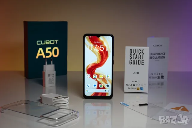 Cubot A50 - 6.6", 6GB+10GB/128GB, 5000mAh, 48MP, Android 16, снимка 2 - Други - 55974716
