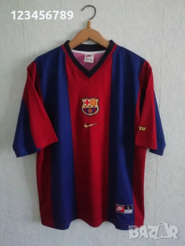 Barcelona Guardiola Nike 1998/1999 оригинална тениска фланелка екип Барселона Гуардиола ретро , снимка 2 - Тениски - 53232678