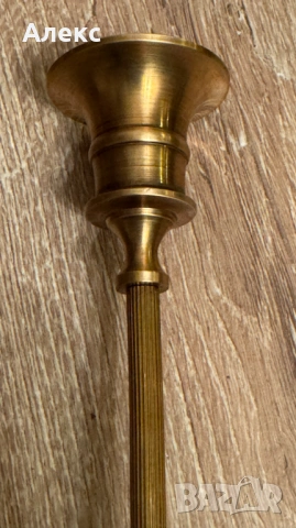 Винтидж бронзов свещник., снимка 3 - Антикварни и старинни предмети - 53156398