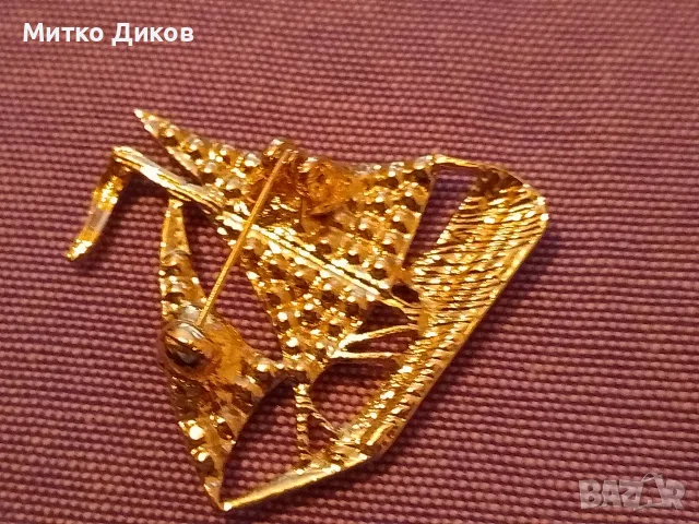 Брошки фризьорска гребен ножица нова ,жаба с камъчета,кораб с камъчета, снимка 9 - Фризьорски принадлежности - 56033386