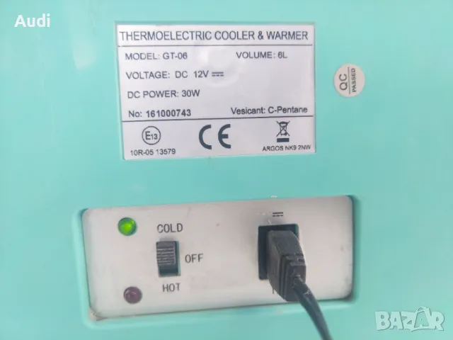 Мини хладилник THERMOELECTRIC с обем 6 литра, охлажда до 10С° Може да охлажда до 17 °C под околната , снимка 9 - Хладилници - 50408350