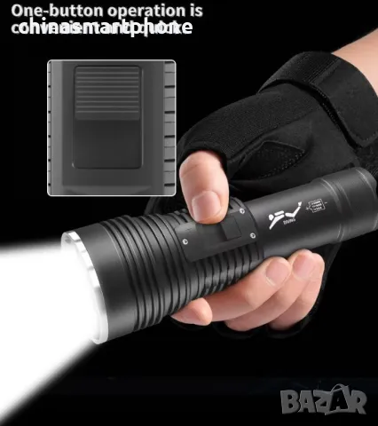 Водолазен фенер 60W LED - 10000 лумена, IP68 водоустойчив, за подводен риболов, гмуркане и още!, снимка 3 - Екипировка - 48875185