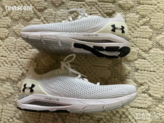 $129 Under Armour HOVR Sonic 4 – мъжки маратонки за бягане, бели, размер EU 46 / UK 11 / US 12, снимка 9 - Маратонки - 52181403