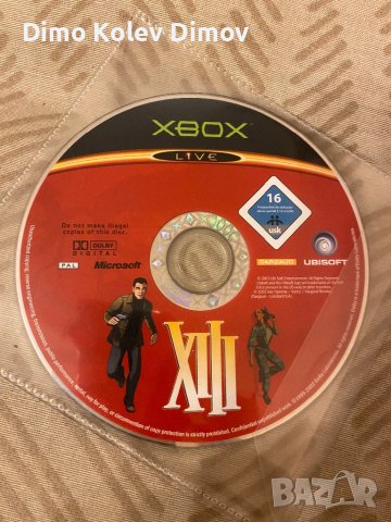 XIII Xbox Classic. Перфектен диск.