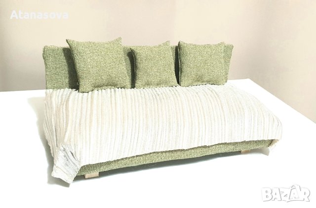 Мини диван за кукла Барби, обзавеждане за кукли, снимка 3 - Кукли - 44238356