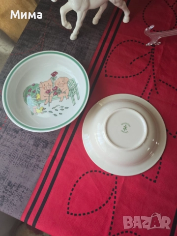 Порцеланови купички и чинии с детски мотиви, снимка 5 - Чинии - 51542520