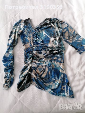 Дамска асиметрична блуза , снимка 1 - Туники - 40790194