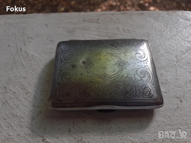 Стара малка гравирана табакера, снимка 2 - Антикварни и старинни предмети - 53461050