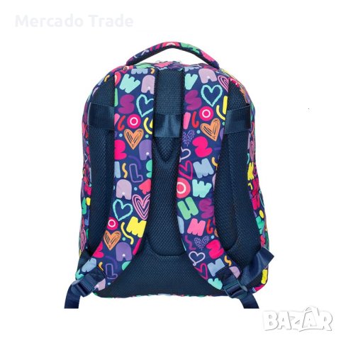 Ученическа раница Mercado Trade, За момичета, Цветна, снимка 4 - Раници - 41802849