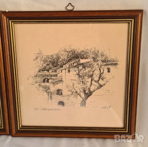 Картини стари немски от 3 бр, снимка 2 - Картини - 48733668