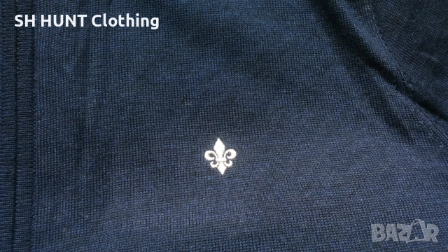 MORRIS Merino Zip Cardigan 100% Merino Wool размер L жилетка 100% Мерино вълна - 1818, снимка 7 - Пуловери - 52979025