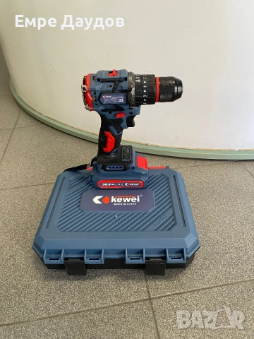 Акумулаторен винтоверт / бормашина Li-Ion – 2 батерии, зарядно и куфар ПРОМО!