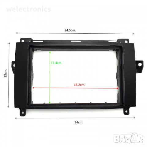 Рамка за автомобилно радио и мултимедия MERCEDES SPRINTER VITO VIANO 2006