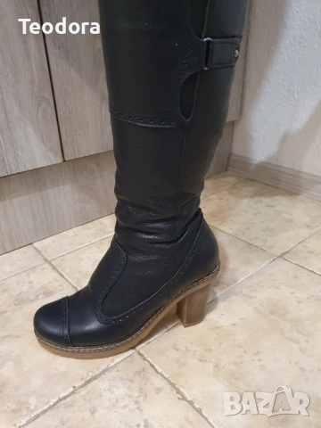 Дамски ботуши от естествена кожа, снимка 3 - Дамски ботуши - 52670133