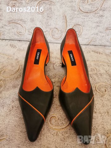 Страхотни обувки с ток DKNY 38 номер , снимка 2 - Дамски обувки на ток - 40113145