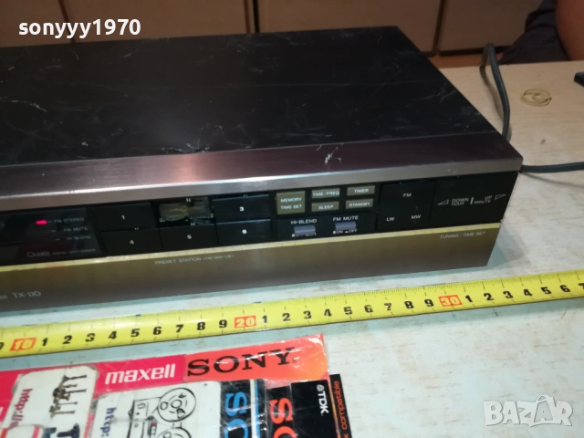 AIWA TX-110Z TUNER-MADE IN JAPAN-ВНОС SWISS 2408250725, снимка 5 - Ресийвъри, усилватели, смесителни пултове - 51469562