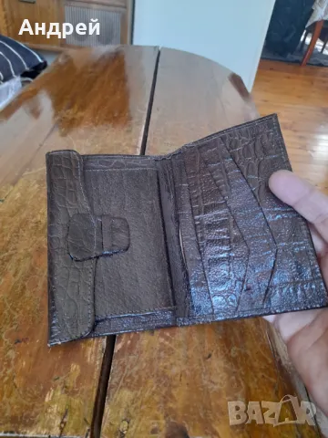 Стар кожен портфейл #3, снимка 3 - Портфейли, портмонета - 50179702