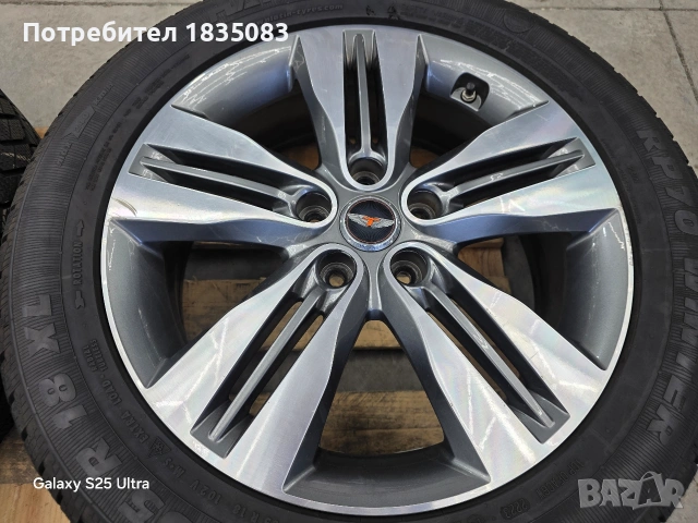 Лети джанти 18ки 5х114.3 Hyundai, Kia + зимни гуми 225/55/18 Platin, снимка 7 - Гуми и джанти - 53342254