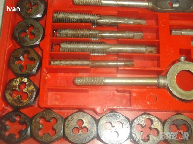 Плашки/Метчици За Външни/Вътрешни Резби-Старо Качество-Комплект 35 Части До М12/Комплект 15бр-До М16, снимка 16 - Други инструменти - 41357734