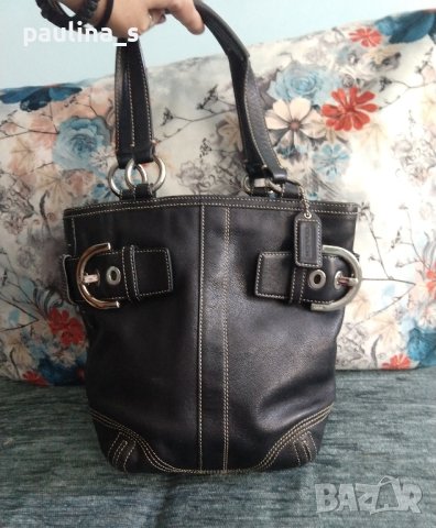Дизайнерска дамска чанта "Coach"® / естествена кожа / genuine cowleader bag , снимка 2 - Чанти - 42604150