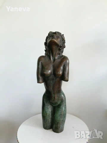 " Целувката " , бронзова, авторска скулптура. , снимка 2 - Статуетки - 53670605