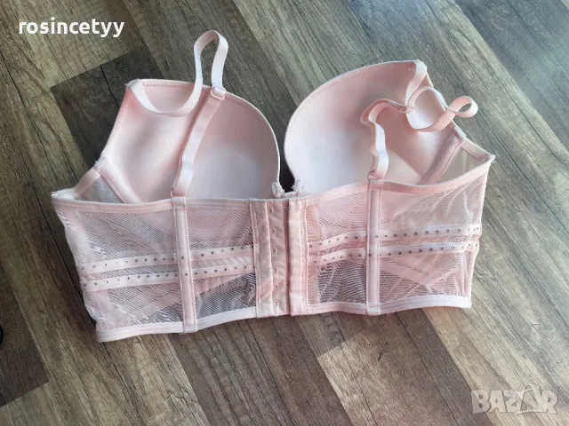 Розов сутиен с камъни , снимка 3 - Бельо - 46801076