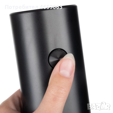 Комплект електрически мелници за сол и пипер RUHHY, LED светлина, черни, регулируема дебелина, снимка 6 - Прибори за хранене, готвене и сервиране - 52547474