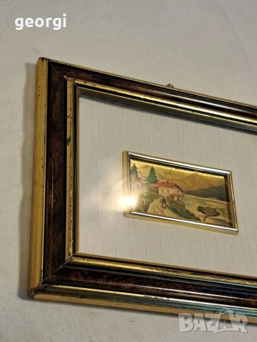 италианска мини картина върху златно фолио 1/3, снимка 8 - Картини - 47733457