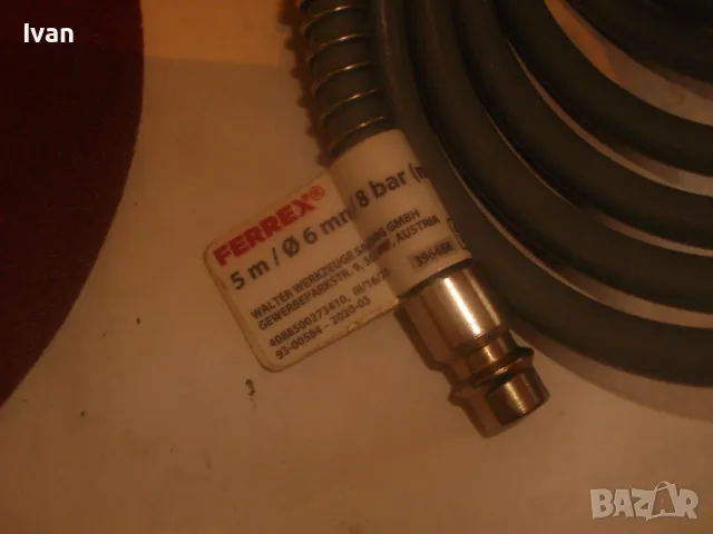 Ф10ММ 8 bar НОВ АВСТРИЙСКИ ОРИГИНАЛЕН ПНЕВМАТИЧЕН КРЪГЪЛ ЕКСЦЕНТЪР ВИБРОШЛАЙФ РОТАЦИОНЕН FERREX, снимка 4 - Други инструменти - 47977650