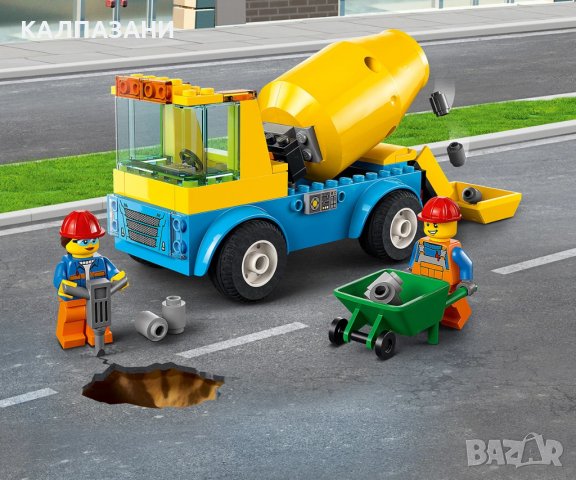 LEGO® City Great Vehicles 60325 - Бетонобъркачка, снимка 4 - Конструктори - 38821345