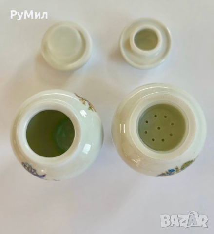 Порцеланови съдове за подправки с оригинална етажерка на "Crestley Collection", снимка 15 - Кутии за съхранение - 40205408