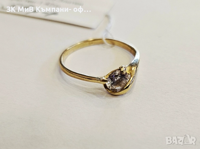 Златен пръстен 1.42гр 04160-25/3, снимка 2 - Пръстени - 51448184