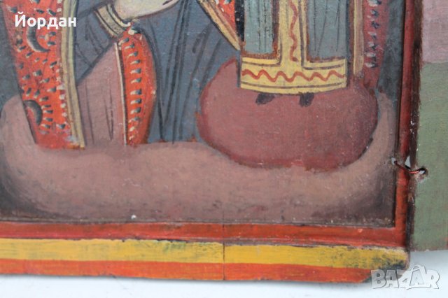 Икона триптих, снимка 5 - Антикварни и старинни предмети - 38883401