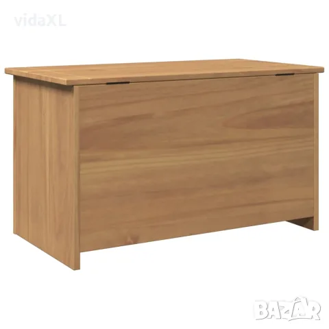 vidaXL Ракла за съхранение с капак PANAMA 79x42x46 см бор масив, снимка 7 - Скринове - 56147514