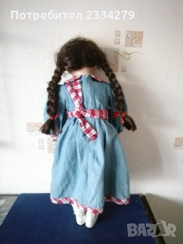 Порцеланова кукла, децка количка за кукли и дървено сметало,,Мечок" всичко е немско. , снимка 4 - Колекции - 52659883