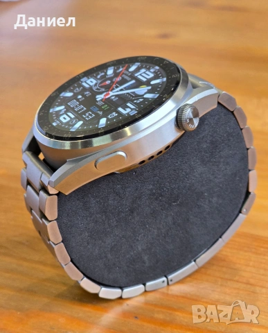 Tитаниев смарт часовник huawei watch 3 pro eSim , снимка 4 - Мъжки - 53511055