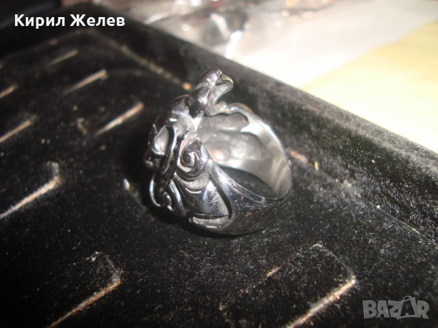 ПРЪСТЕН - МАСКА ХЕВИ МЕТЪЛ СТИЛ НЕРЪЖДАЕМА СТОМАНА НОВ 24991, снимка 6 - Пръстени - 34420071