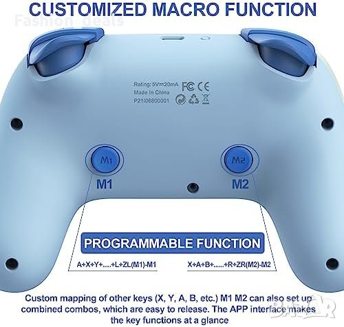 Нов Безжичен контролер за Switch PXN P50/Switch/Lite/OLED/PC / Игри, снимка 6 - Аксесоари - 41443350