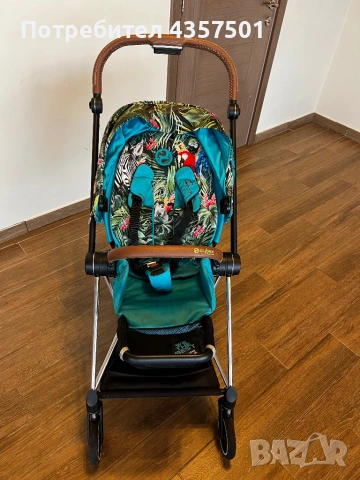 Бебешка количка Cybex DJ Khaled We The Best Blue- шаси Mios chrome, снимка 3 - Детски колички - 53242742