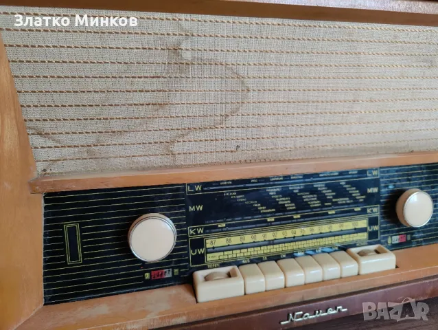 Лампово радио Stern Berlin VEB RTF Nauen 1960г., снимка 2 - Антикварни и старинни предмети - 49544889