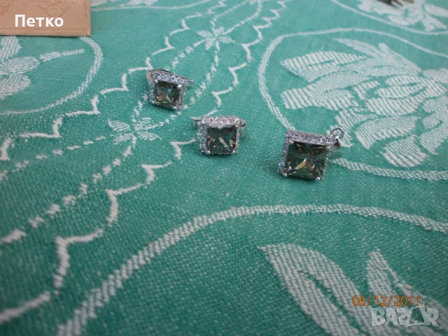 Рядък  комплект майсторска изработка маркировка  на  трите 925, снимка 13 - Антикварни и старинни предмети - 52605183