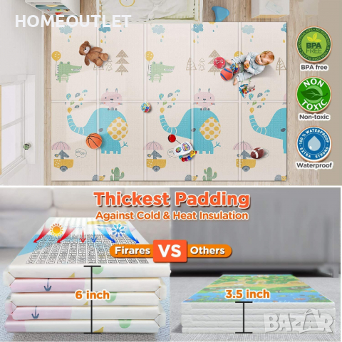 Постелка за игра / плеймат от пяна с две лица от пяна XF0310302X, снимка 7 - Други - 36337800