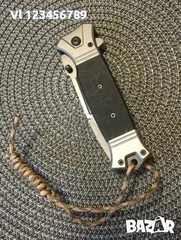 Сгъваем автоматичен нож Browning 364В (черен) - 88х220 , снимка 2 - Ножове - 53870561