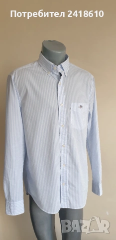 Gant Oxford Regular Fit Pique Cotton Mens Size 39 - 40 / M ОРИГИНАЛ! НОВО! Мъжка Риза!, снимка 12 - Ризи - 53340558
